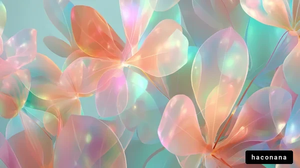 色とりどりの華やかな抽象