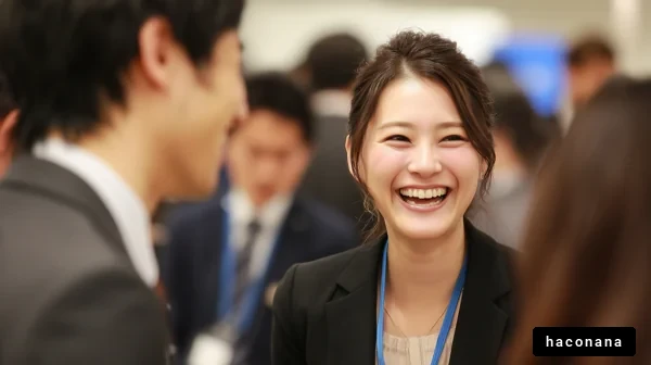 ビジネスシーンでの笑顔