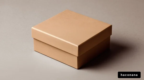 シンプルなクラフトボックス