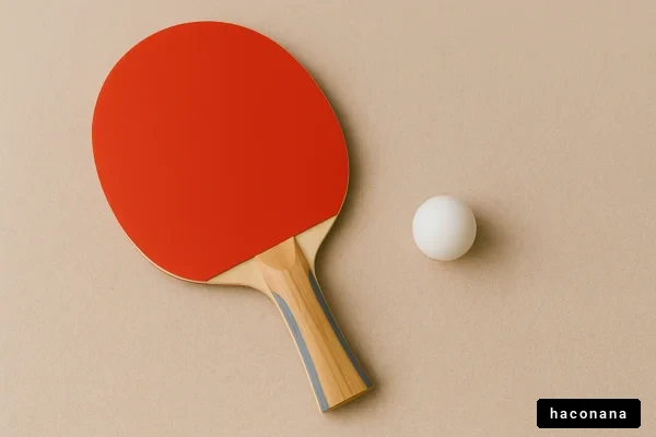 卓球用品のシンプルな並び