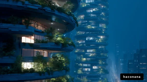 未来的な都市の風景