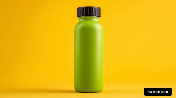 鮮やかな緑のボトル