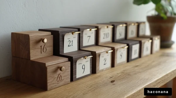 木製の小引き出しの写真