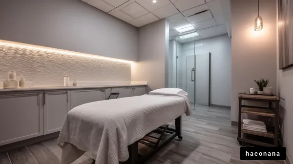 リラックスできるスパの部屋