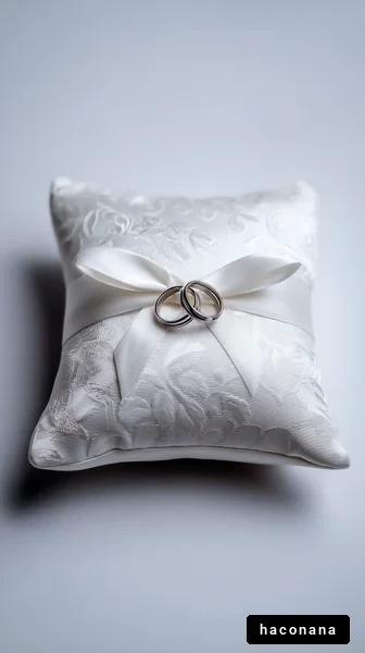 ウェディングリングの美しい飾り