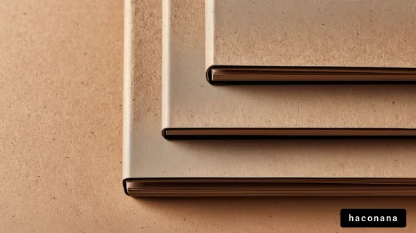 シンプルなノートの重ね