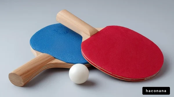 卓球ラケットとボール