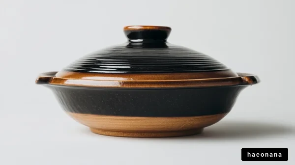 美しい陶器の鍋
