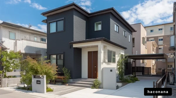 モダンな住宅の外観
