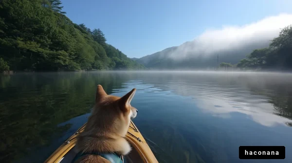 犬とカヤックの静かな旅