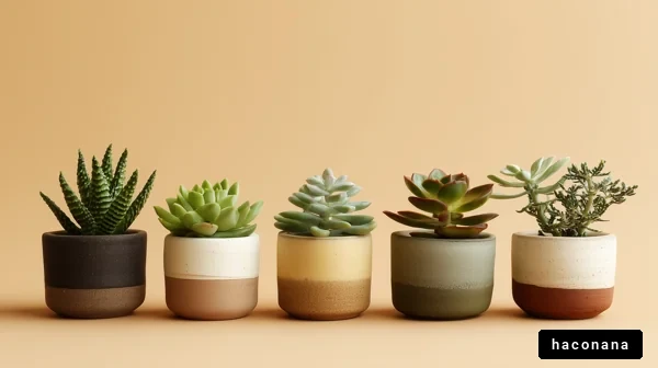 多肉植物の美しい並び