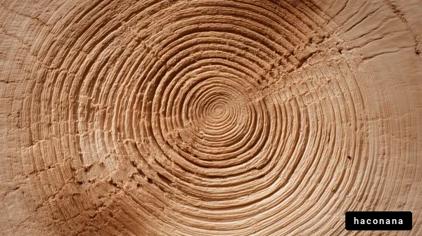 木の年輪の美しさ