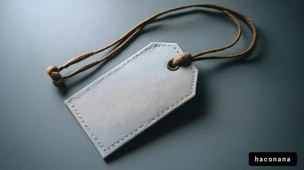 シンプルなタグの画像