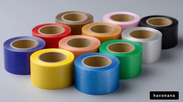 カラフルなテープのコレクション