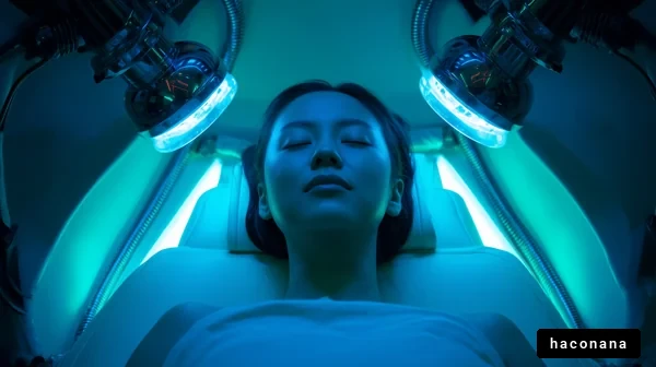 美容機器でリラックス