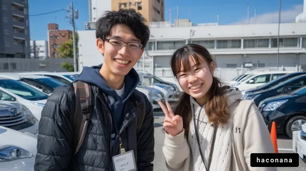 楽しそうな二人の学生