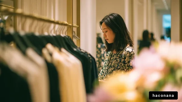 お洒落な店舗でのショッピング