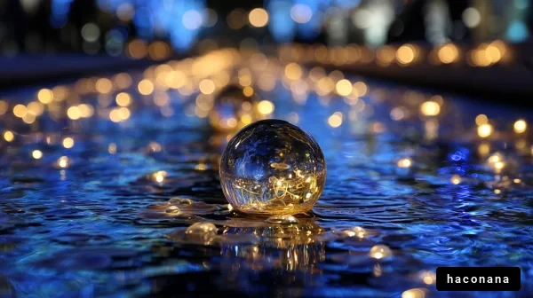 幻想的な光の球