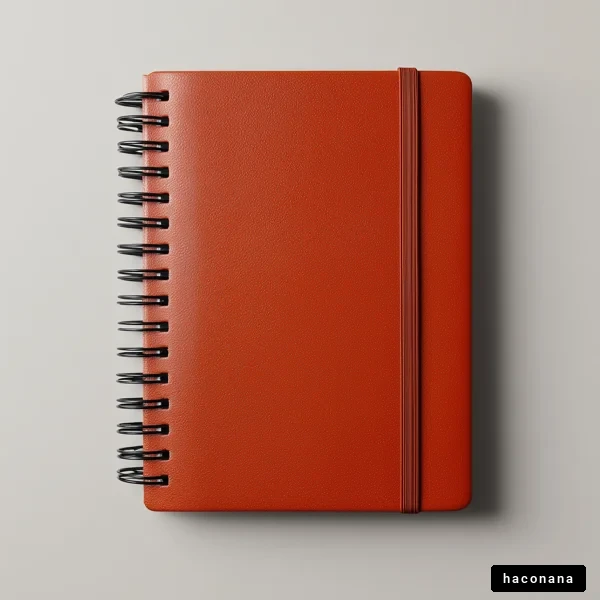 シンプルな赤いノート