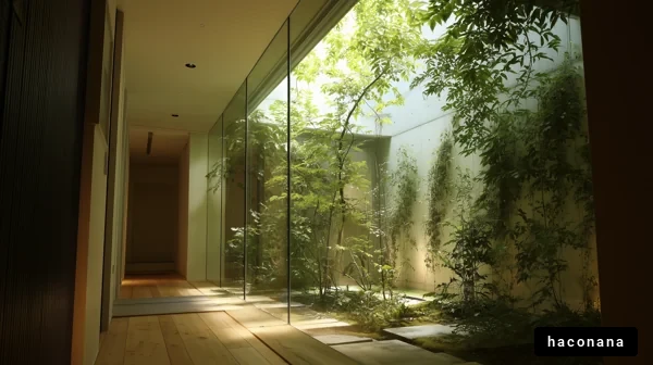 ガラス張りの静かな空間