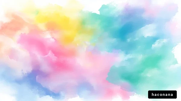 優しい色合いの水彩画背景