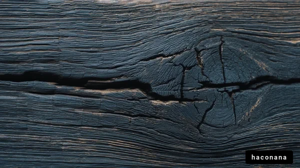 黒い木の表面質感