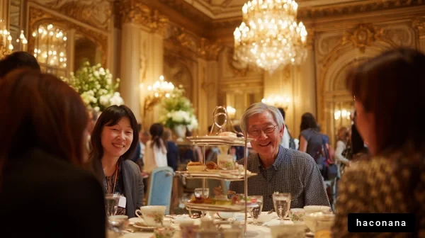 優雅なアフタヌーンティーのひととき