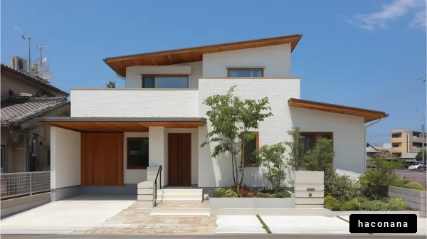 モダンな住宅の外観