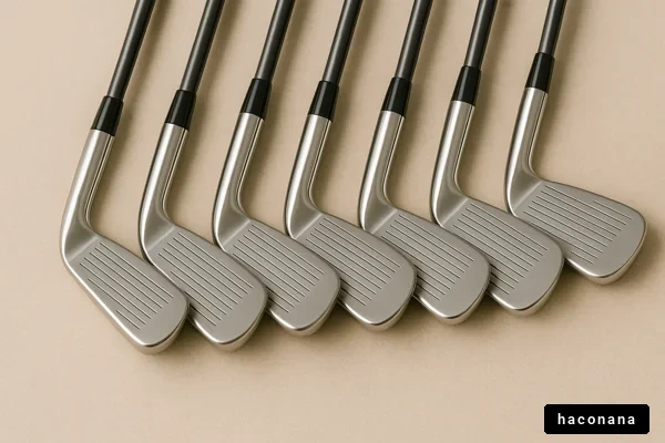 ゴルフクラブの並び
