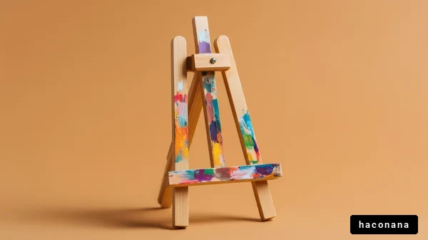 カラフルなイーゼルの写真