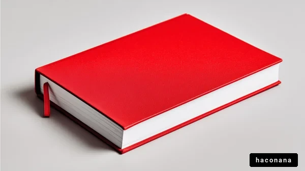 赤いノートブックの静物写真