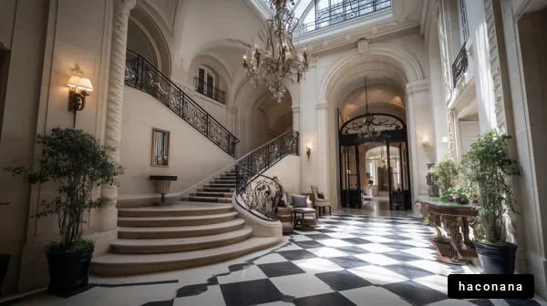 豪華なエントランスホール