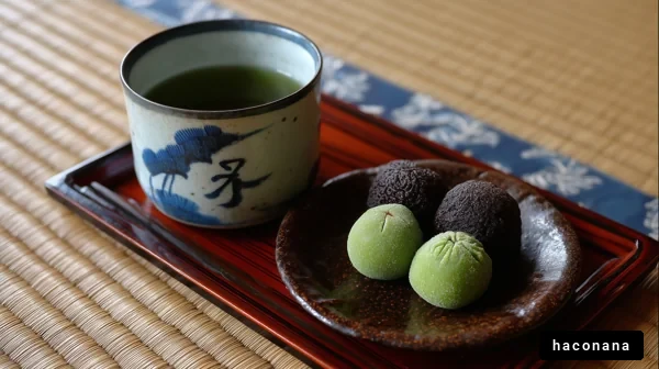 お茶と和菓子の風景