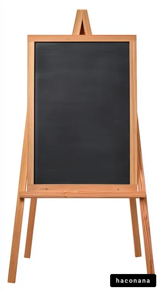 シンプルな黒板の画像