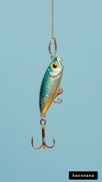 釣り用ルアーのクローズアップ