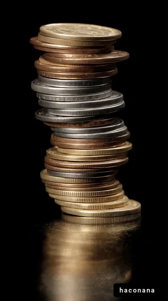 コインの積み重ね