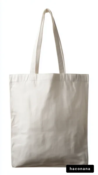 シンプルなトートバッグ