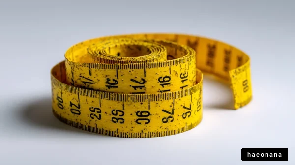 測定用の黄色い巻尺