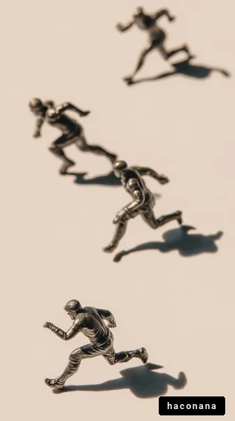 競技者のフィギュアたち