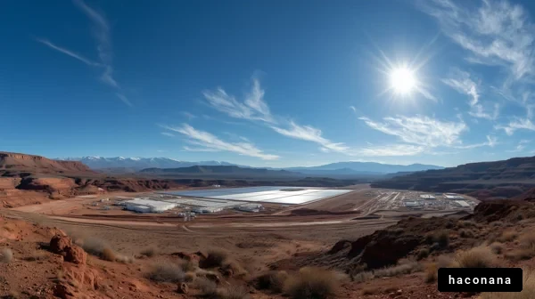 広大な風景と産業エリア