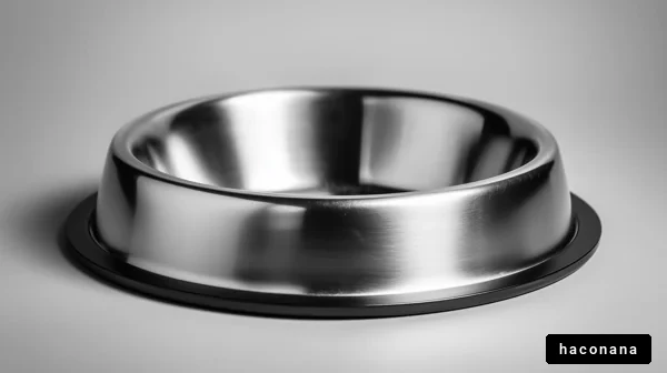 犬用食器のクローズアップ