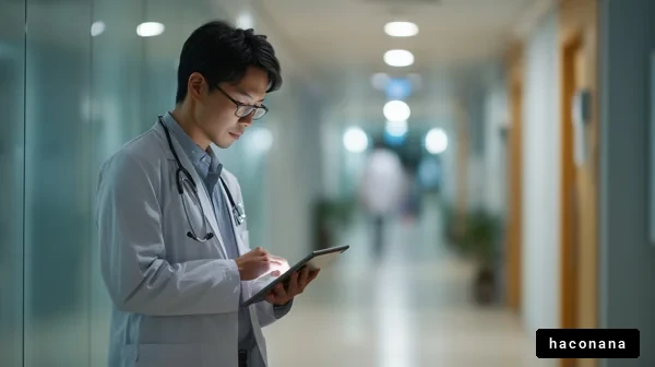 病院で働く医師の姿
