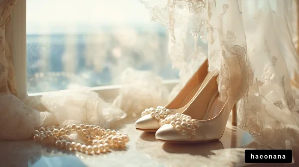 美しいウェディングシューズ