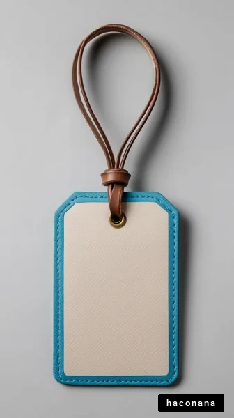 シンプルな名札のデザイン