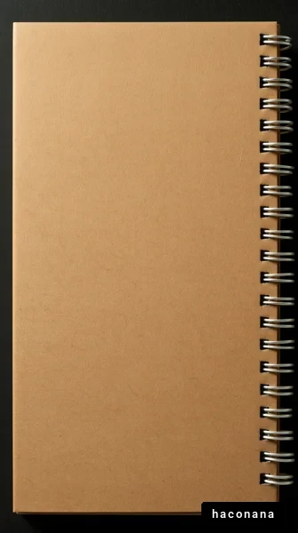 シンプルなノートカバー