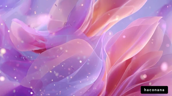 幻想的な色合いの花びら