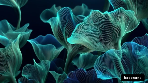 幻想的な花の表現