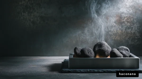 スタイリッシュな黒い石