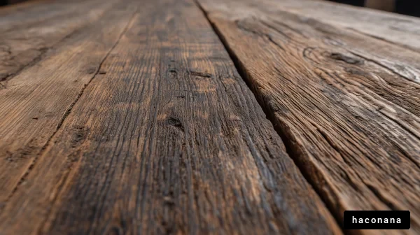 木の質感を感じる
