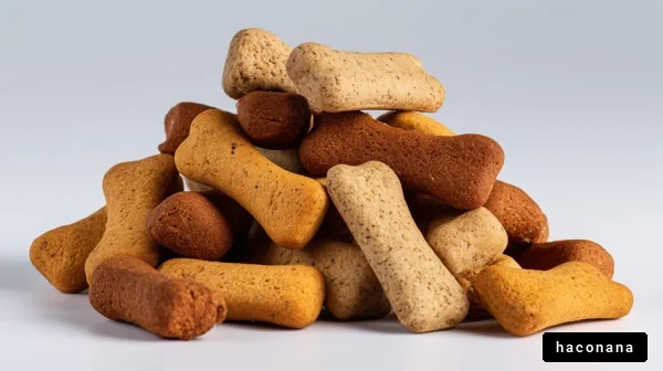 犬用おやつの盛り合わせ